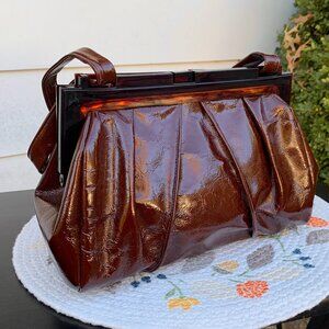 Vintage Ruth Saltz Leather Satchel Purse